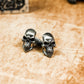 Detailed Skull Cufflinks, 925 Silver Handmade