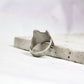 Handcrafted Silver Cat Face Ring