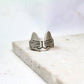 Handcrafted Silver Cat Face Ring