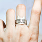 Handcrafted Silver Cat Face Ring