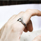 Mystic V-Shaped with Fiery Gemstone Silver Ring ââ‚?Handmade Jewelry
