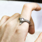 Mystic V-Shaped with Fiery Gemstone Silver Ring ââ‚?Handmade Jewelry