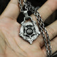 Broken Gear Pendant - 925 Sterling Silver Handmade