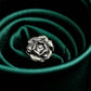 Burgundy Bliss Rose Cufflinks - 925 Sterling Silver Handmade