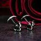 Gothic Crown Skull Cufflinks - 925 Sterling Silver Handmade