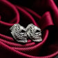 Skeleton Battle Armor Cufflinks, Human Skull - 925 Sterling Silver Handmade