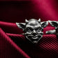 Pixie Demon Skull Cufflinks - Fantasy Guardian 925 Silver Handmade