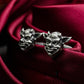 Pixie Demon Skull Cufflinks - Fantasy Guardian 925 Silver Handmade