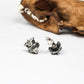 Knight¡¯s Visor Earrings - 925 Sterling Silver Handmade
