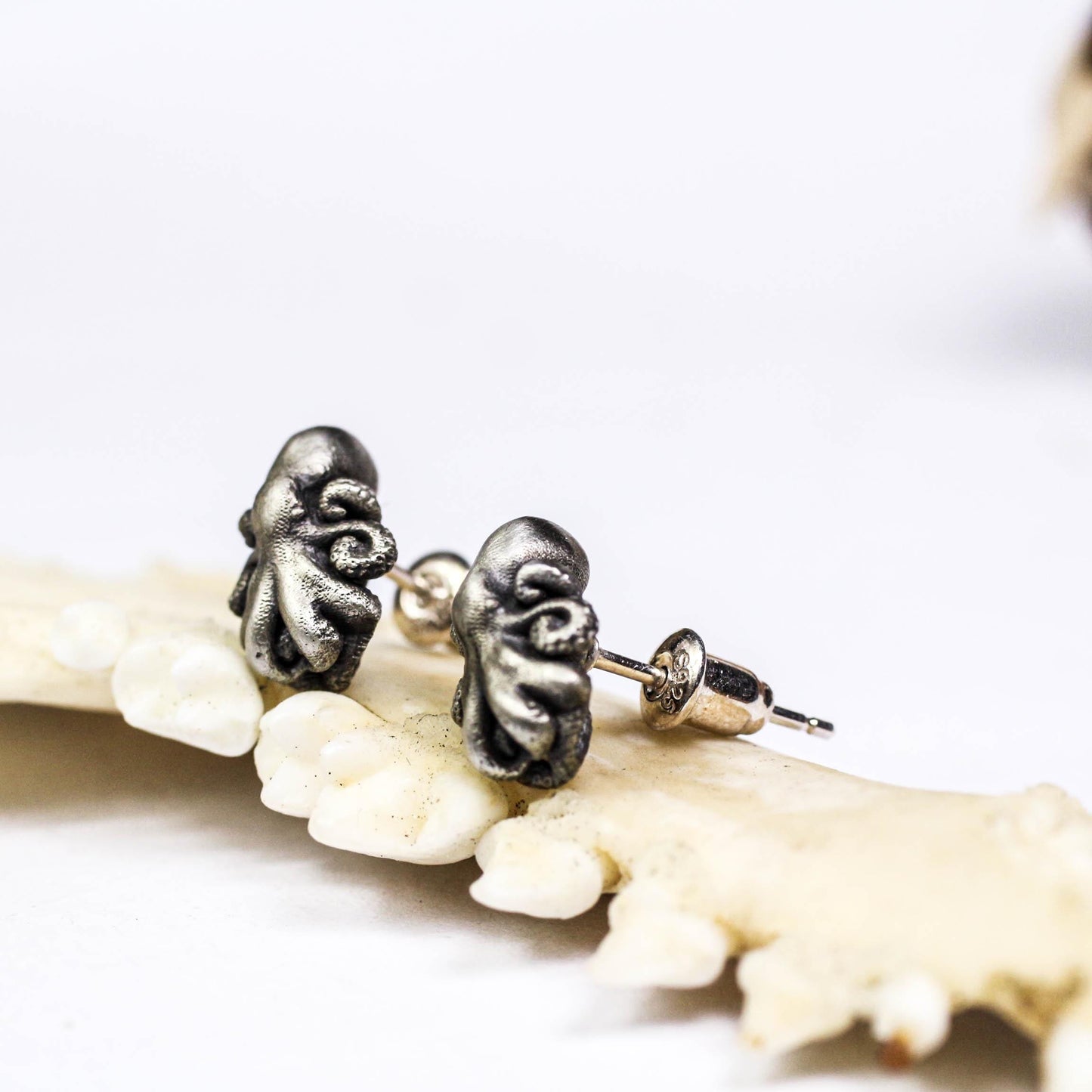 Ocean Octopus Earrings - 925 Sterling Silver Handmade
