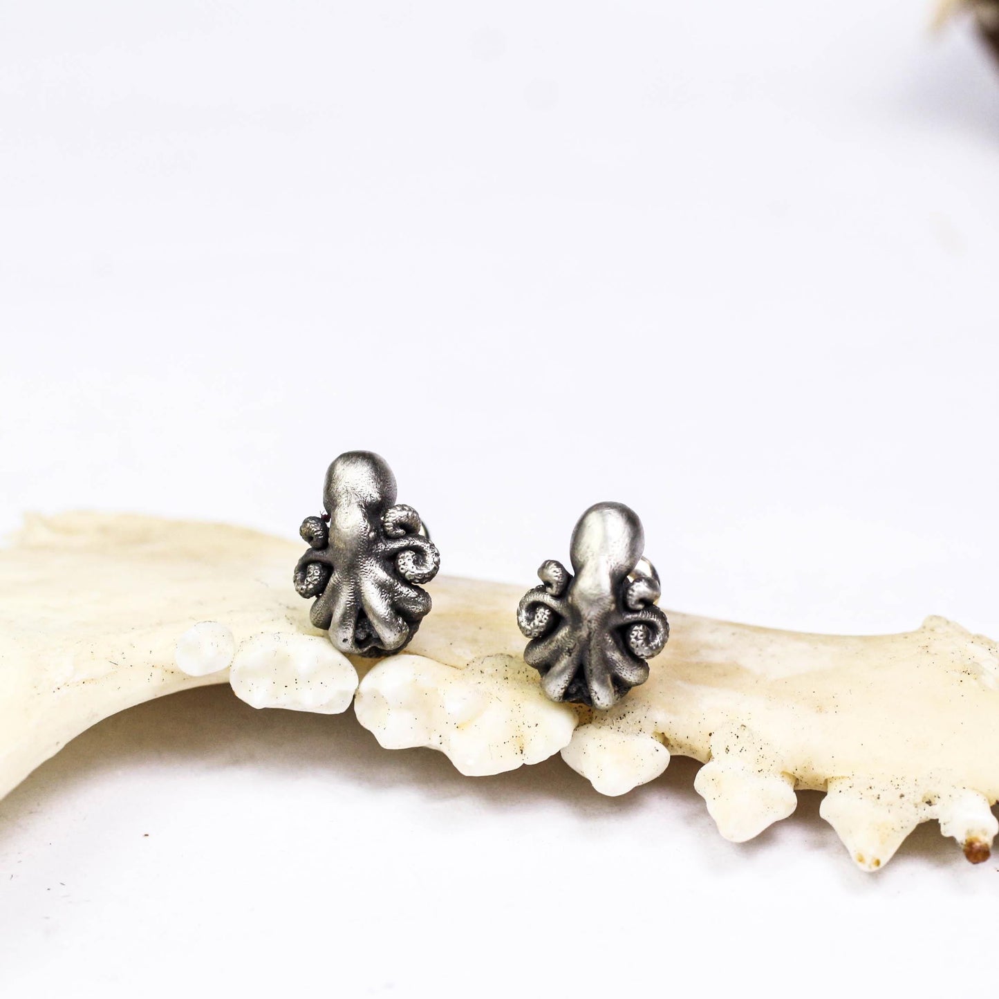 Ocean Octopus Earrings - 925 Sterling Silver Handmade