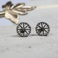 Industrial Gear Earrings - 925 Sterling Silver Handmade