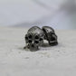 Gothic Skull Earrings - 925 Sterling Silver Handmade