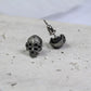 Gothic Skull Earrings - 925 Sterling Silver Handmade