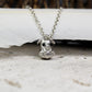 Dog Pendant - 925 Sterling Silver Handmade (Eye Color Optional)