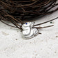 Squirrel Pendant - 925 Sterling Silver Handmade (Eye Color Optional)