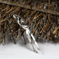 Dark Goddess Statue Pendant - Handcrafted in 925 Silver