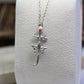 Gecko Pendant - 925 Sterling Silver Handmade (Eye Color Optional)