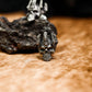 Cultist Skull Priest Earrings - 925 Sterling Silver Handmade