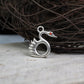 Swan Pendant - 925 Sterling Silver Handmade (Eye Color Optional)