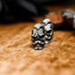 Menacing Skull Face Earrings - 925 Sterling Silver Handmade