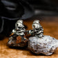 Menacing Skull Face Earrings - 925 Sterling Silver Handmade
