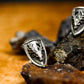 Forest Guardian Stag Shield Stud Earrings - 925 Sterling Silver Handmade
