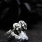 Lion Head Earrings - 925 Sterling Silver Handmade