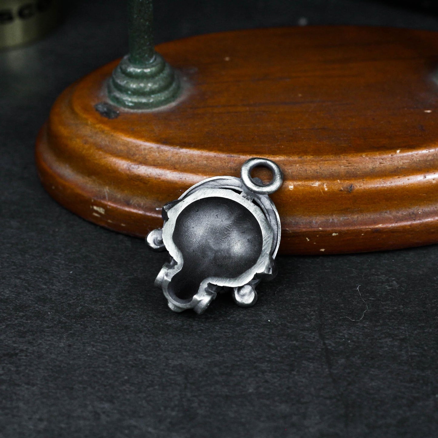 Heraldic Skull Pendant - 925 Silver Handcrafted
