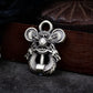 Twin Serpent Guardian Pendant - 925 Silver Handcrafted