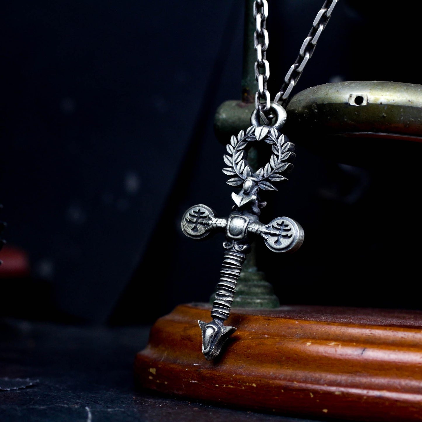 Bone Scepter Pendant - 925 Silver Handcrafted
