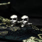 Mask of Evil Cufflinks - 925 Sterling Silver Handmade