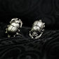 Holy Beetle Scarab Cufflinks - 925 Silver Handmade