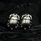 Holy Beetle Scarab Cufflinks - 925 Silver Handmade