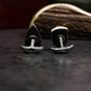 Vintage Stag Cufflinks - 925 Silver Handmade