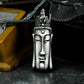 Bodhisattva Head Pendant - 925 Silver Handmade Sacred Serenity