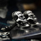 Evil Smile Skull Cufflinks - 925 Sterling Silver Handmade