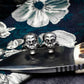 Evil Smile Skull Cufflinks - 925 Sterling Silver Handmade