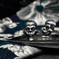 Evil Smile Skull Cufflinks - 925 Sterling Silver Handmade