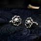 Medusa Skull Cufflinks - Gothic Devil?¡¥s Eye 925 Silver Handmade