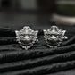 Lion Mask Cufflinks - Warrior Totem Symbol 925 Silver Handmade