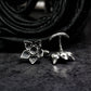Evil Cannibal Flower Cufflinks - 925 Sterling Silver Handmade