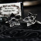 Evil Cannibal Flower Cufflinks - 925 Sterling Silver Handmade