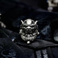 Tang Lion Head Cufflinks, Pixiu Amulet - 925 Sterling Silver Handmade
