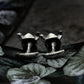 Demon Bones War Armor Cufflinks - Handmade 925 Sterling Silver