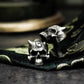 Spiritual Demon Skull Cufflinks, 925 Silver Handmade