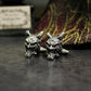 Spirit World Ghostface Mask Cufflinks - 925 Silver Handmade