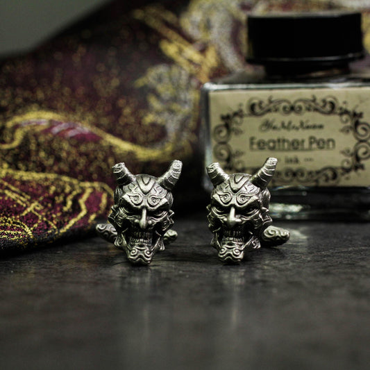 Spirit World Ghostface Mask Cufflinks - 925 Silver Handmade