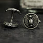 Saint Beetle Cufflinks, Egyptian Scarab - 925 Sterling Silver Handmade
