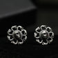 Medusa Gaze - Serpent Eye Stud Earrings - 925 Sterling Silver Handmade